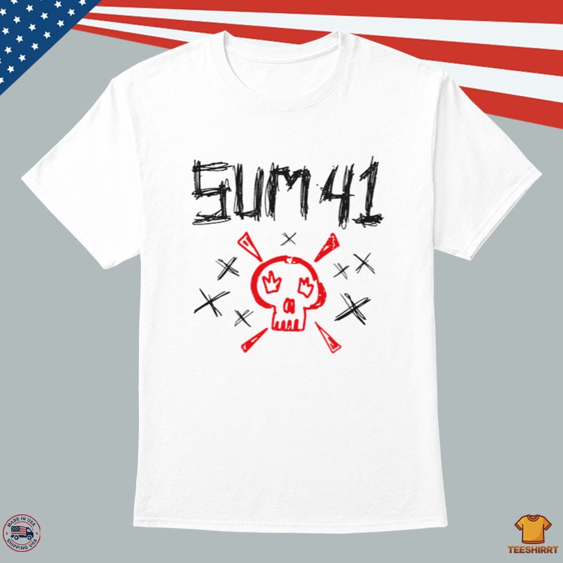 Sum 41 Limited Edition Skull Logo Shirt White