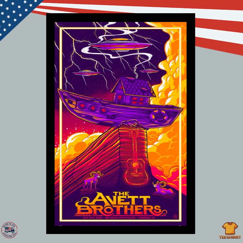 The Avett Brothers Red Rocks Amphitheatre July 13 2025 Poster