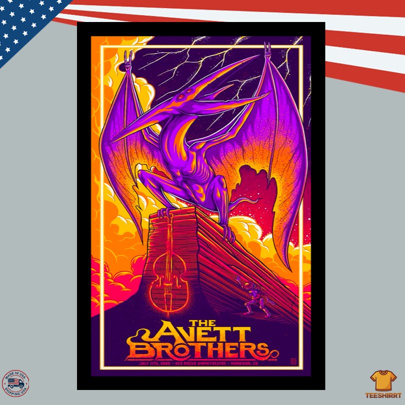 The Avett Brothers Red Rocks Amphitheatre Morrison CO 07.11.2025 Poster