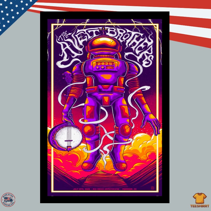 The Avett Brothers Red Rocks Amphitheatre Morrison CO 07.12.2025 Poster