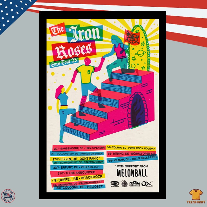 The Iron Roses EU Tour 2025 Poster