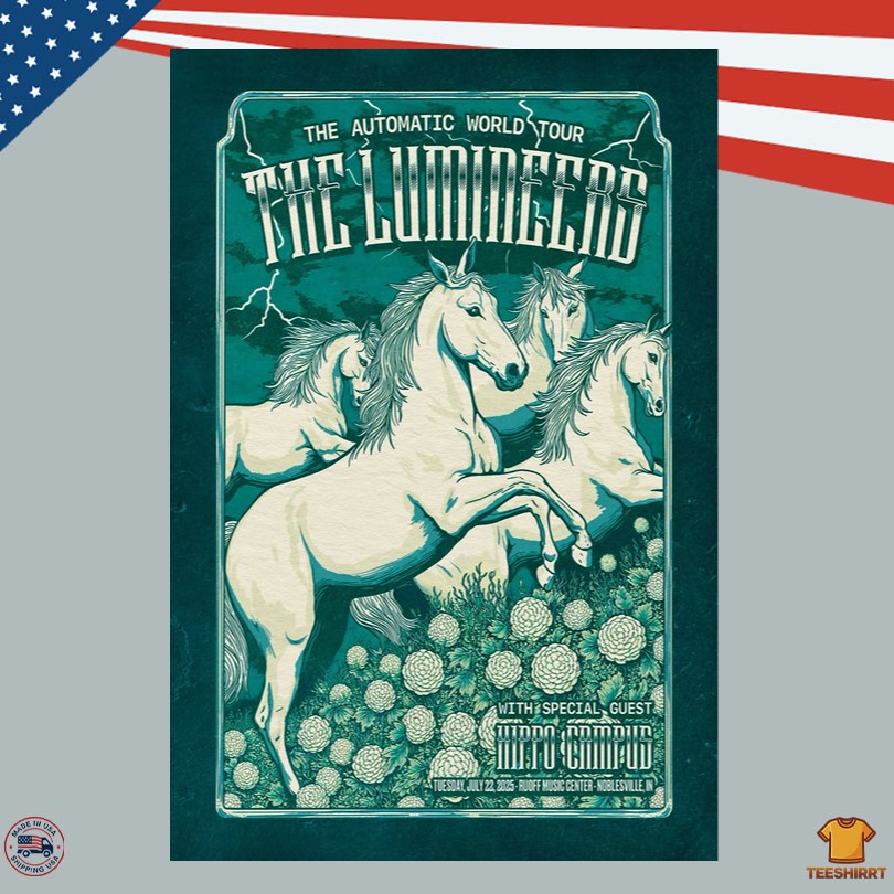 The Lumineers Ruoff Music Center Noblesville IN 07.22.2025 Poster