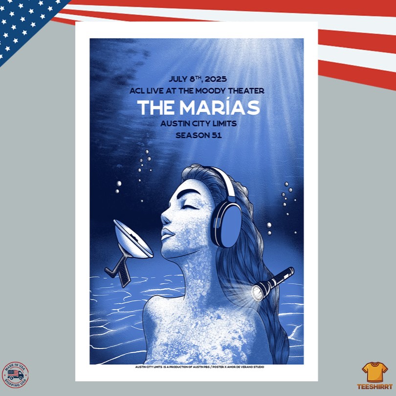 The Marias On July 8 2025 ACL Live Moody Theater Show Poster