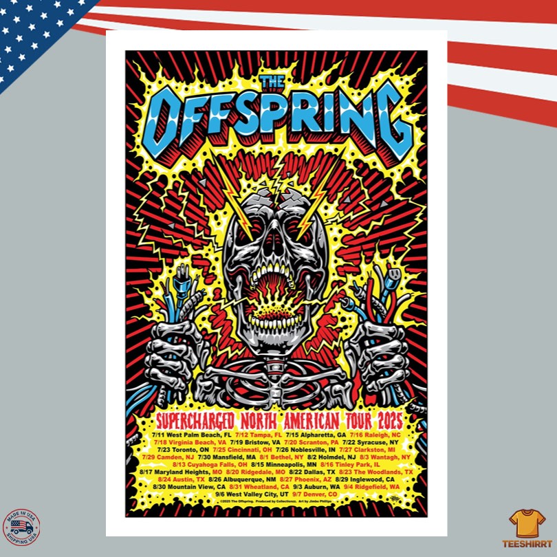 The Offspring Worldwide Tour Poster 2025 Edition