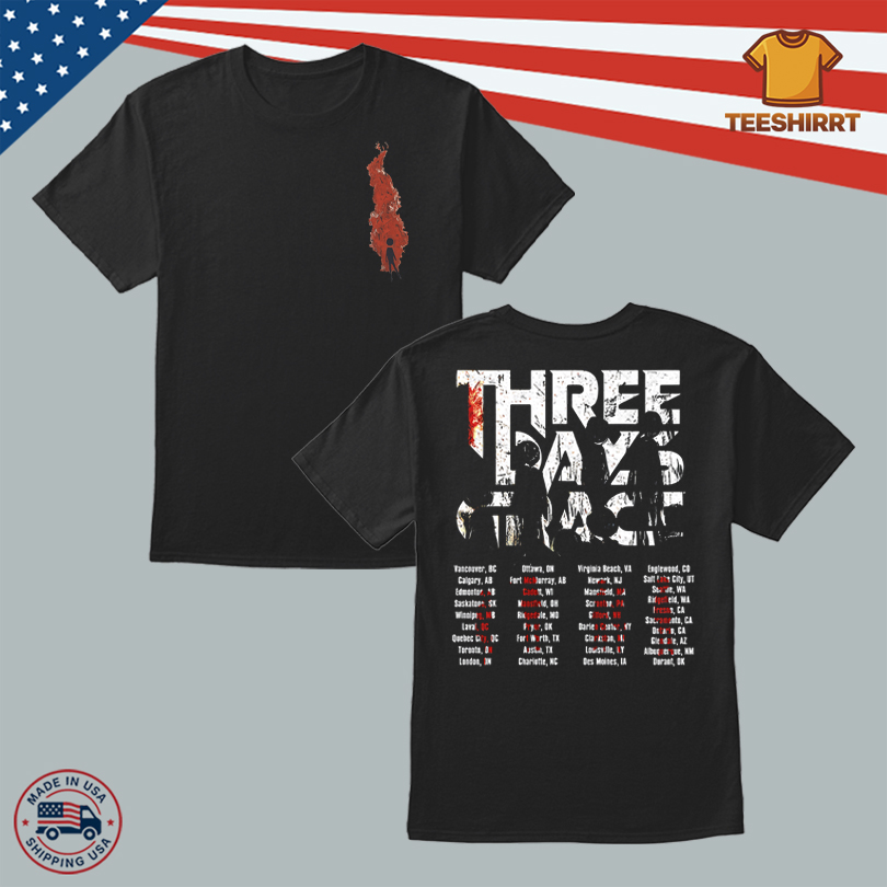 Three Days Grace Alienation Tour Merch T-Shirt