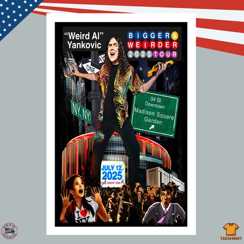 Weird Al Yankovic Madison Square Garden New York NY 07.12.2025 Poster 