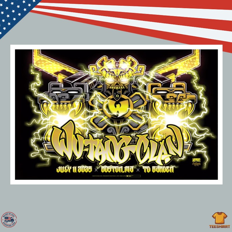 Wu-Tang Clan July 11 2025 Tour Boston MA Poster
