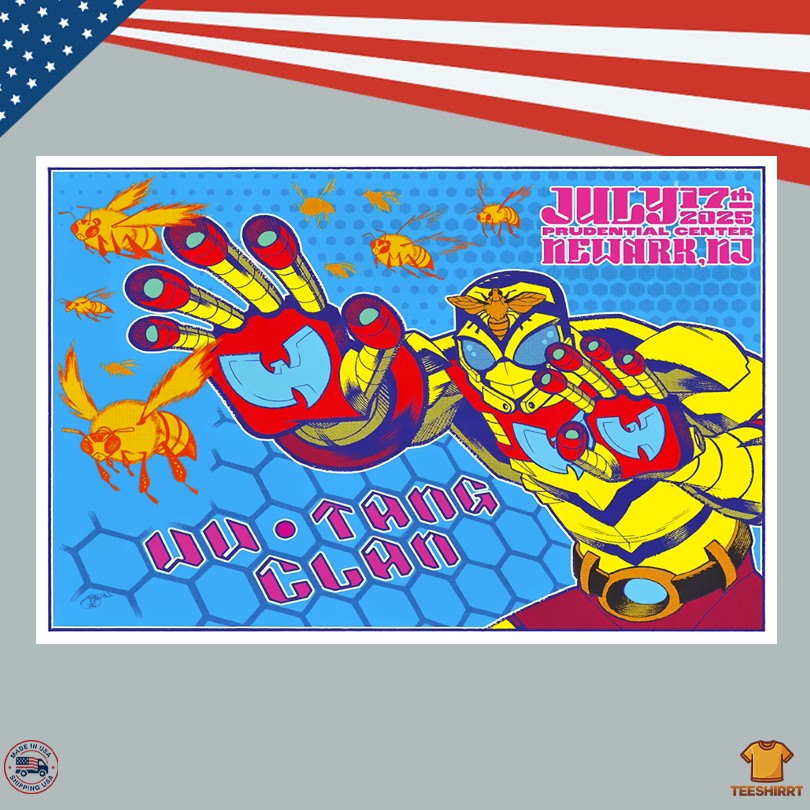 Wu-Tang Clan July 17 2025 Newark NJ Event Poster