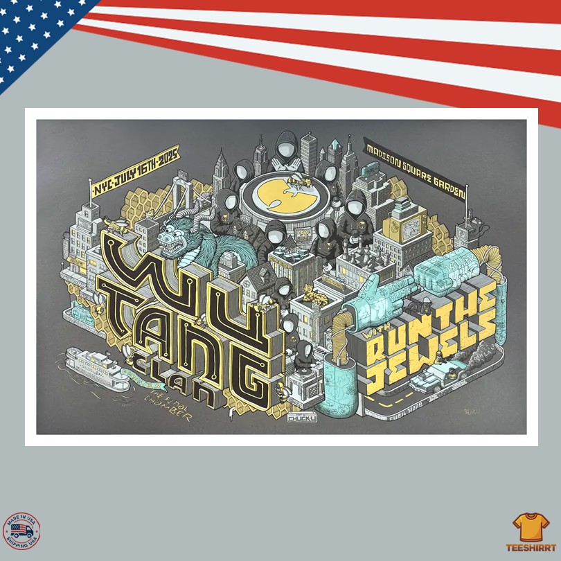 Wu-Tang Clan Madison Square Garden July 16 2025 Vip Poster